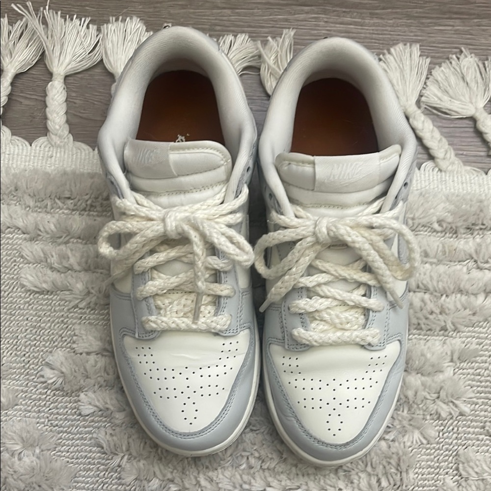Nike Dunk Classic White and Gray Low-Tops